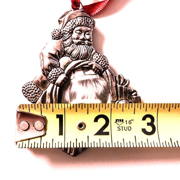 GORHAM Silverplate Santa Claus & Toy Bag ~ Picture Frame Ornament ~ Vintage GVC! - Picture 5 of 6